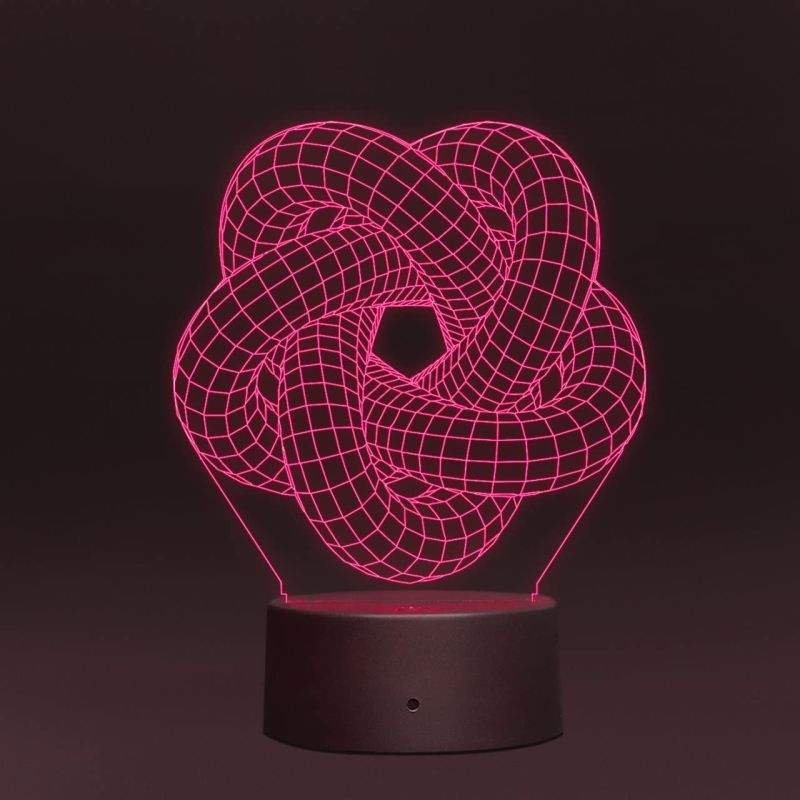 3D Illusion Led Night lamp for Home Decor Light 7 Color Changing Light with Remote Control